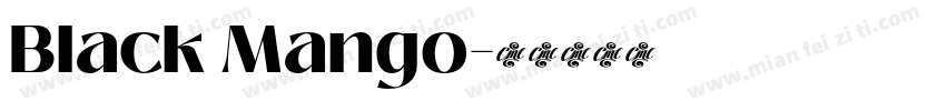 Black Mango字体转换